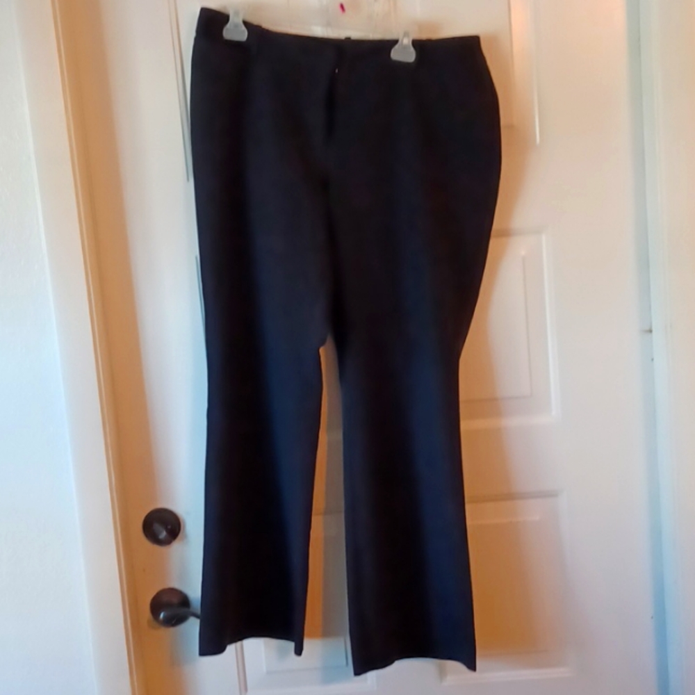 WORTHINGTON WOMEN'S [SIZE14S] BLACK CURVY FIT TROUSERS